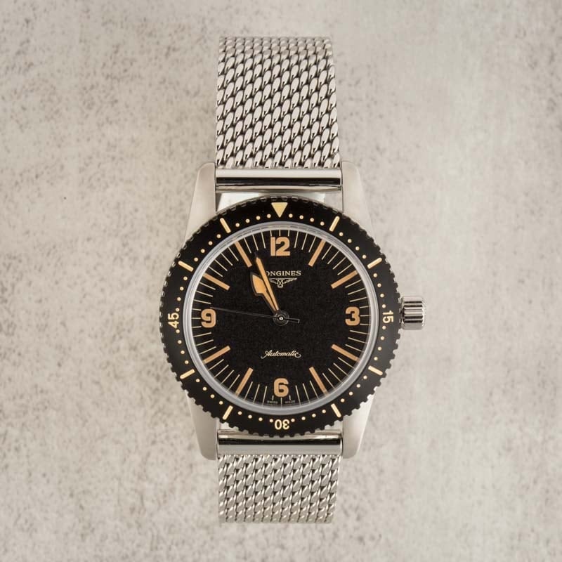 Longines Heritage Skin Diver Black Dial