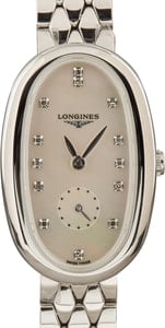 Ladies Longines Symphonette Mother of Pearl Diamond Dial