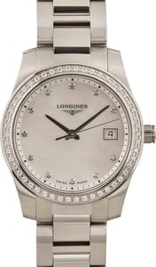 Ladies Longines Conquest Diamond Dial & Bezel