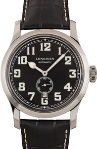 Longines Heritage Military Black Arabic Dial