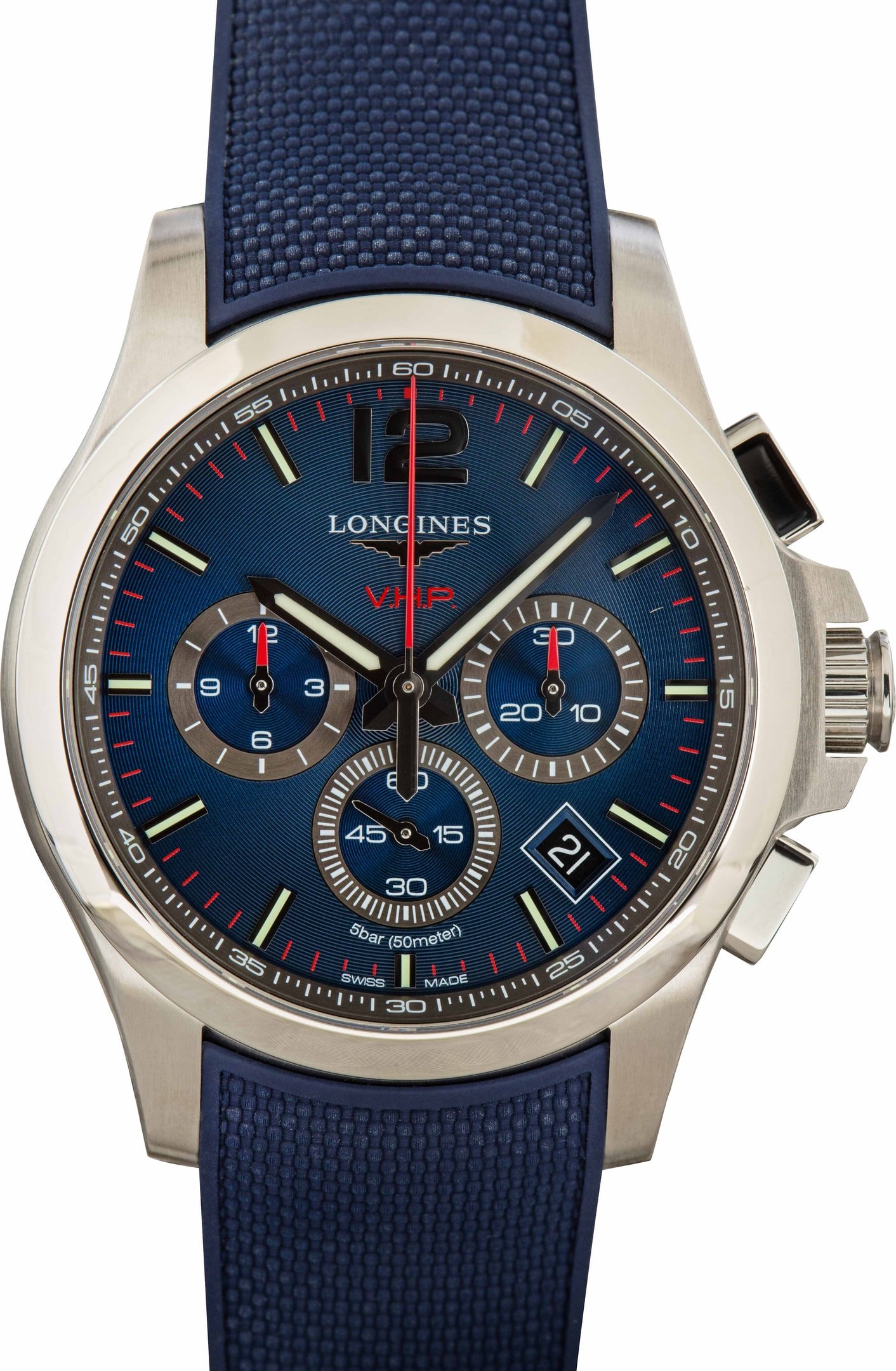 Buy Longines Conquest V.H.P. L3.717.4.96.9 | Bob's Watches - Sku 