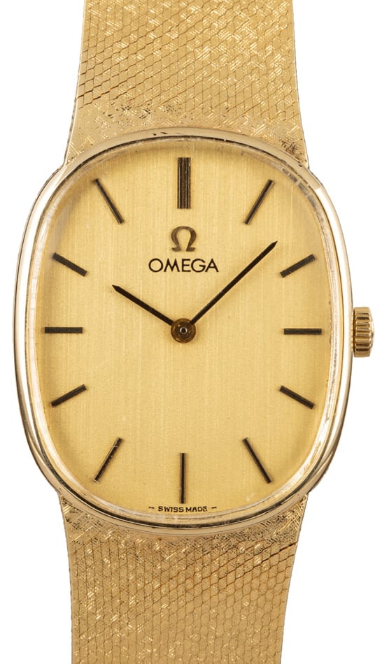 omega 18k gold ladies watch vintage