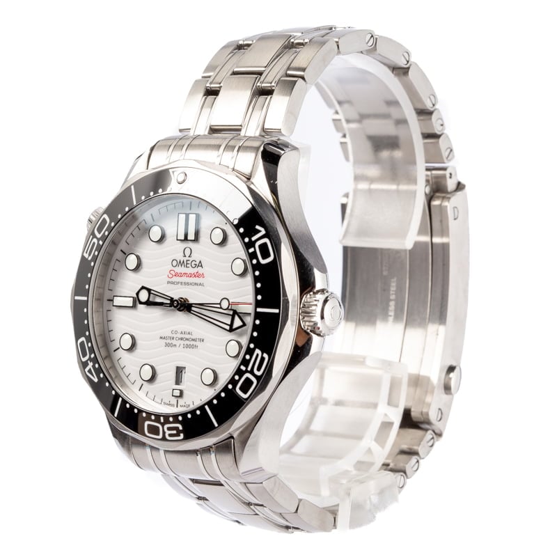 Omega 42MM Seamaster Diver White Dial