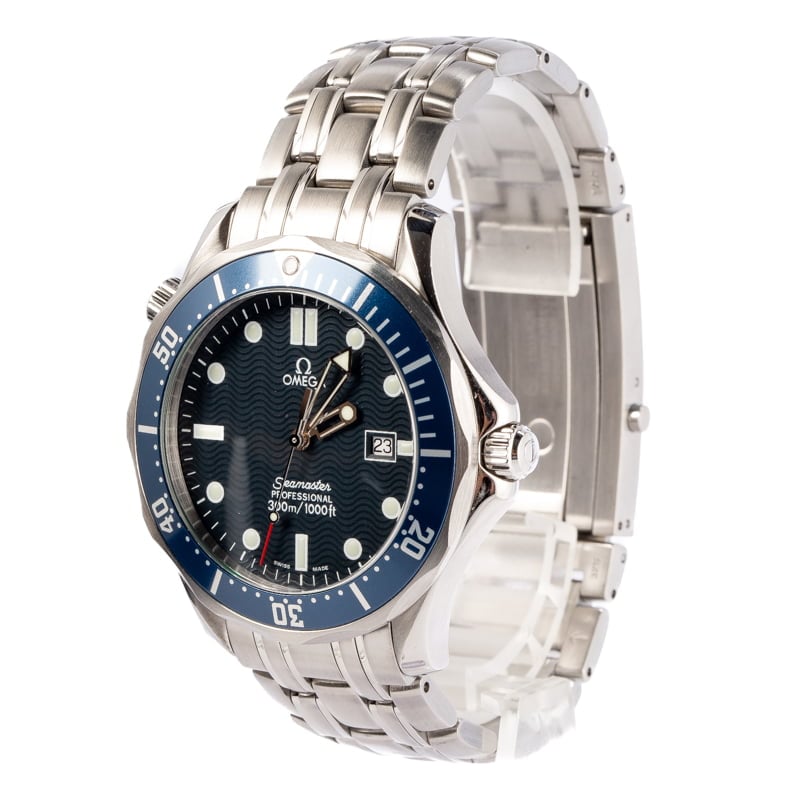 Pre-Owned Omega Seamaster Pro 300M Blue Wave Dial