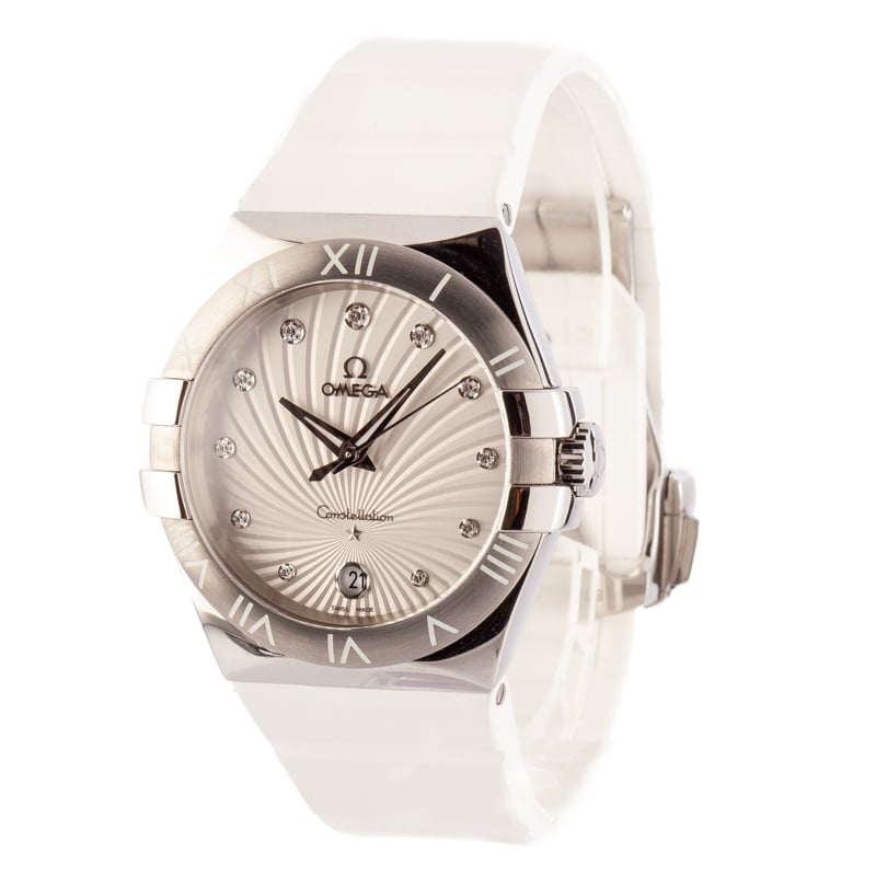 Ladies Omega Constellation Stainless Steel Quartz