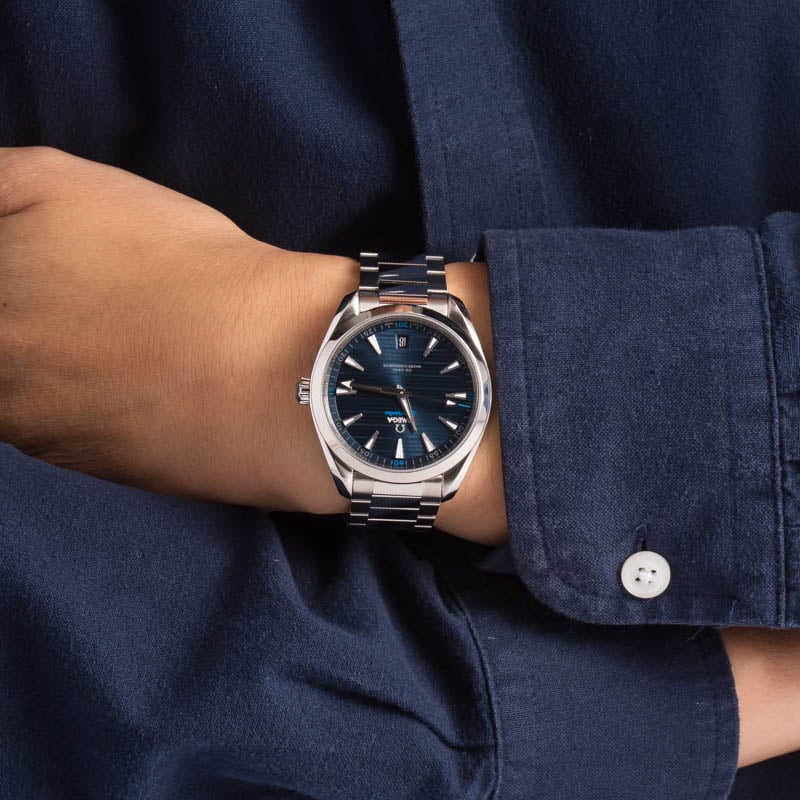 Pre-Owned Omega Seamaster Blue Teak Dial