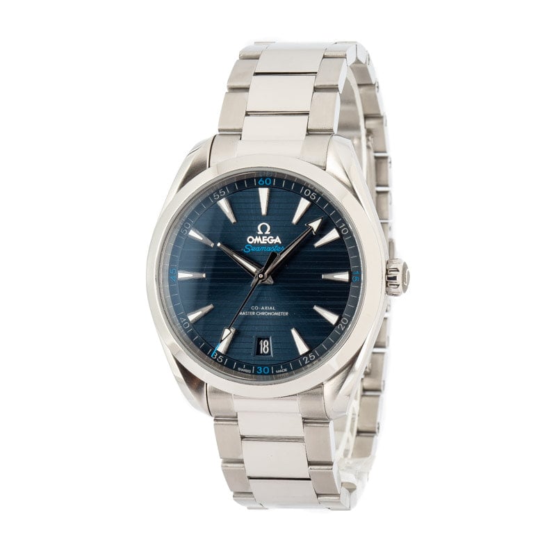 Pre-Owned Omega Seamaster Blue Teak Dial