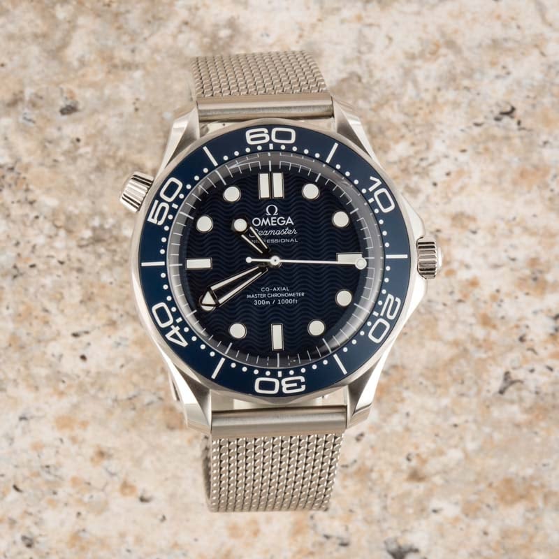 Omega Seamaster Diver 300M James Bond 60th Anniversary Blue Dial