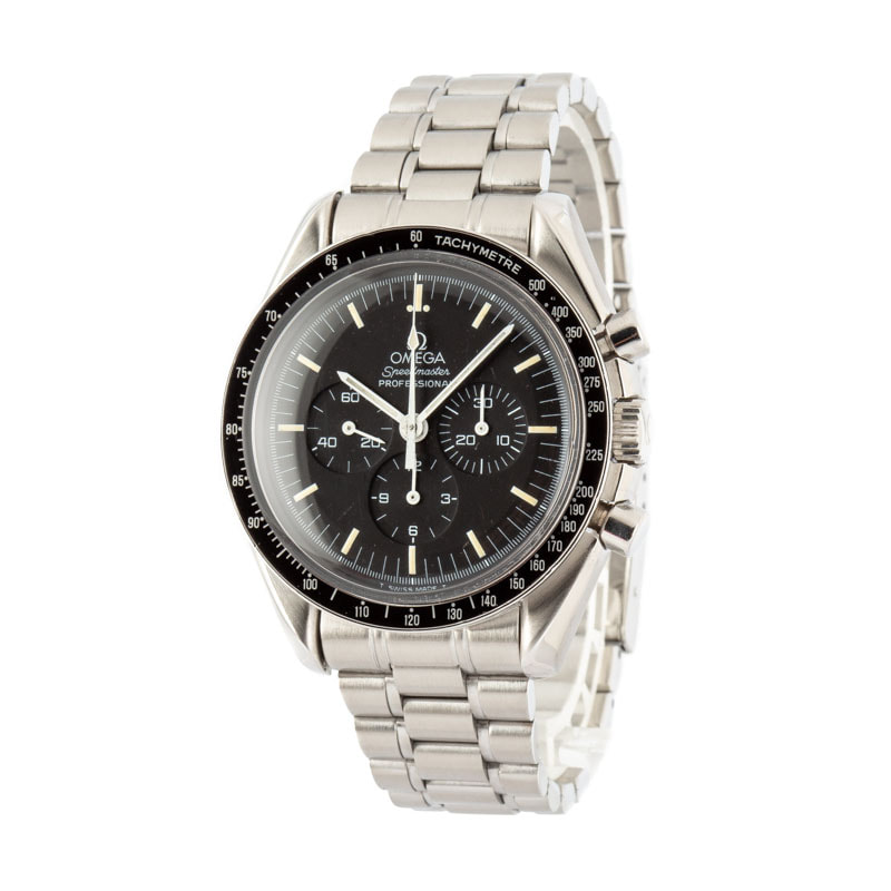 Mens Omega Speedmaster Moonwatch Black Dial