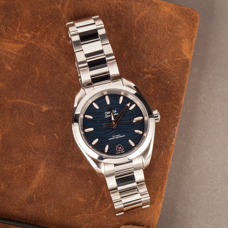 Used Omega Seamaster Aqua Terra Blue Dial