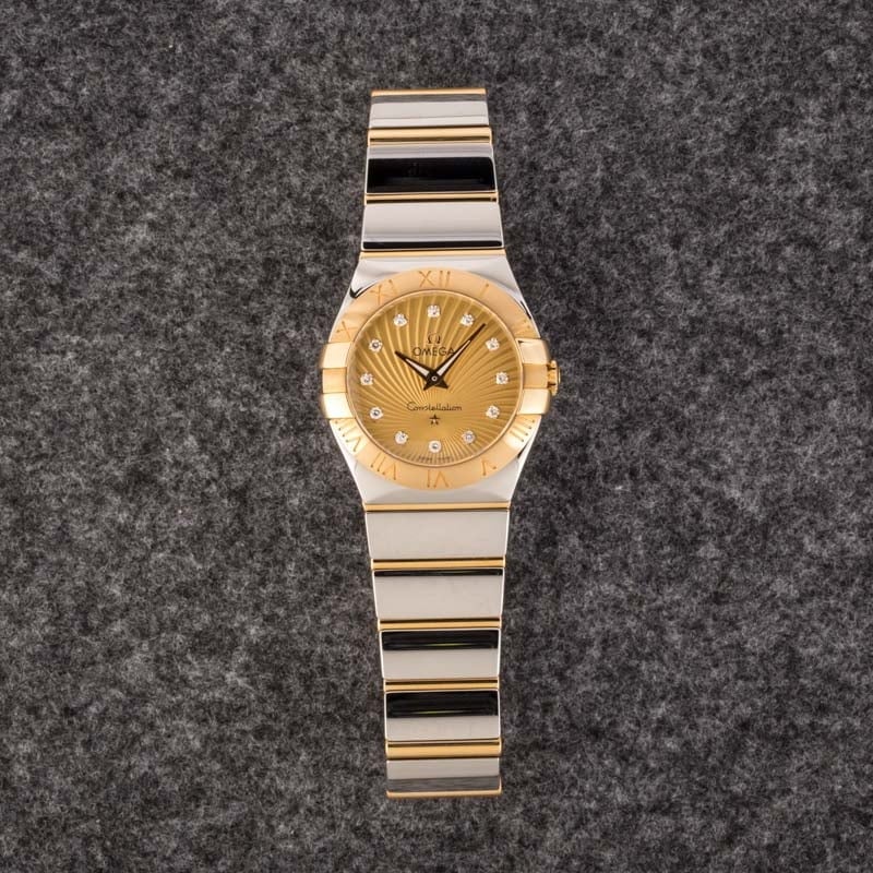 Ladies Omega Constellation Champagne Diamond Dial