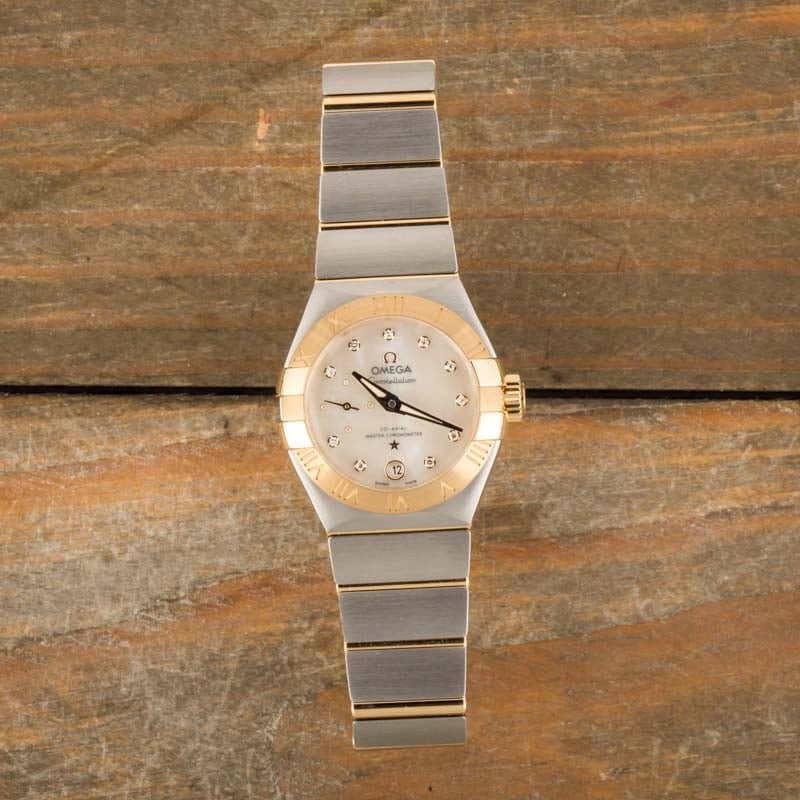 Omega Constellation Petite Second Mother of Pearl Diamond Dial