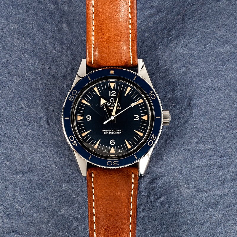 Omega Seamaster Titanium Watch Blue Dial