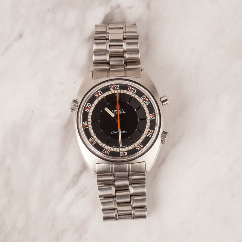 Vintage Omega Seamaster Chronostop Black