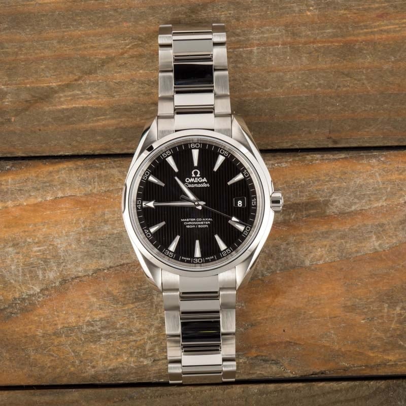 Omega Seamaster Black Teak Aqua Terra