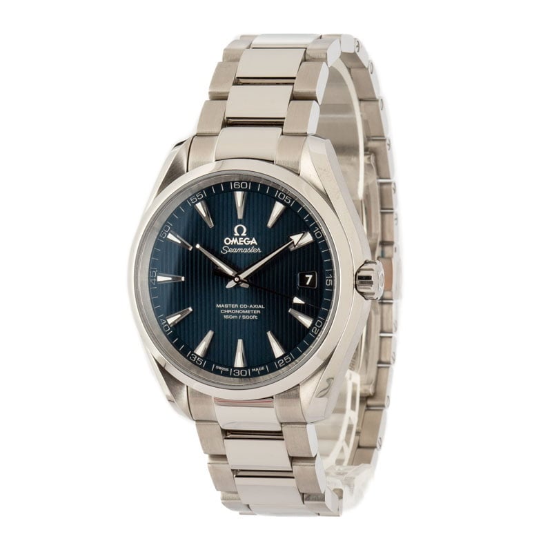 Omega Seamaster Aqua Terra Blue Teak Dial