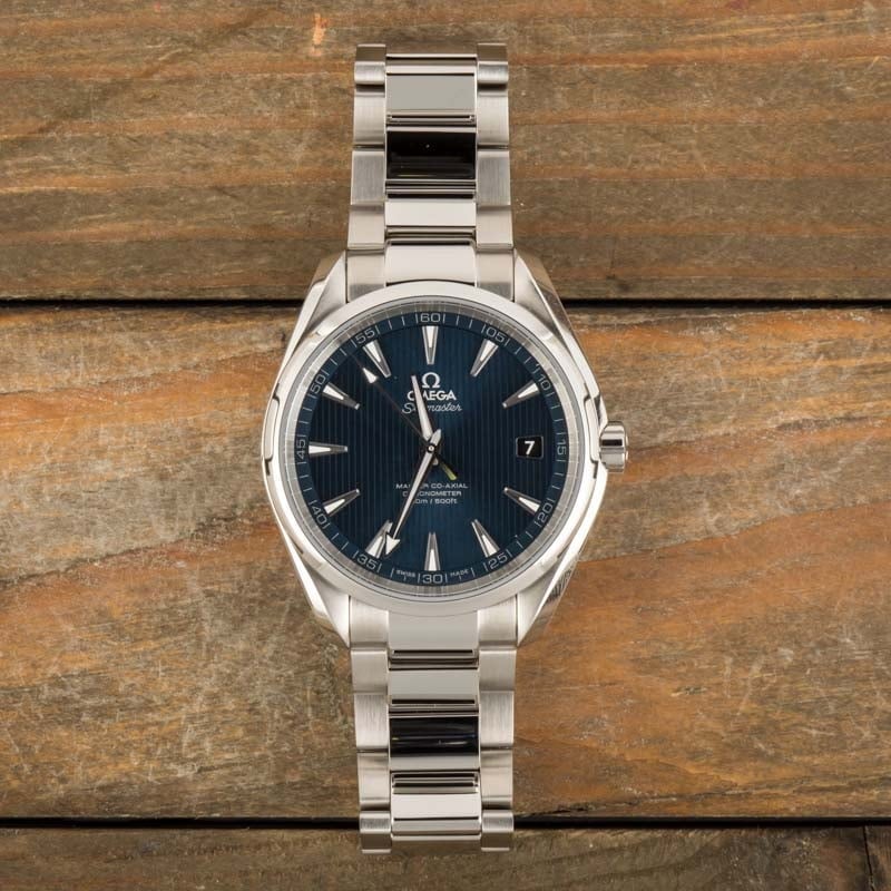 Omega Seamaster Aqua Terra Blue Teak Dial