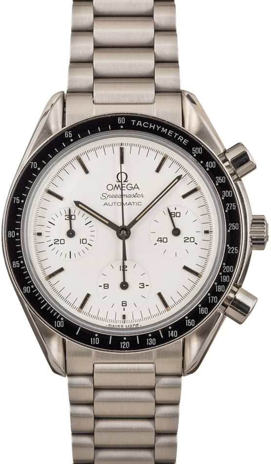 Speedmaster reduced white dial sale