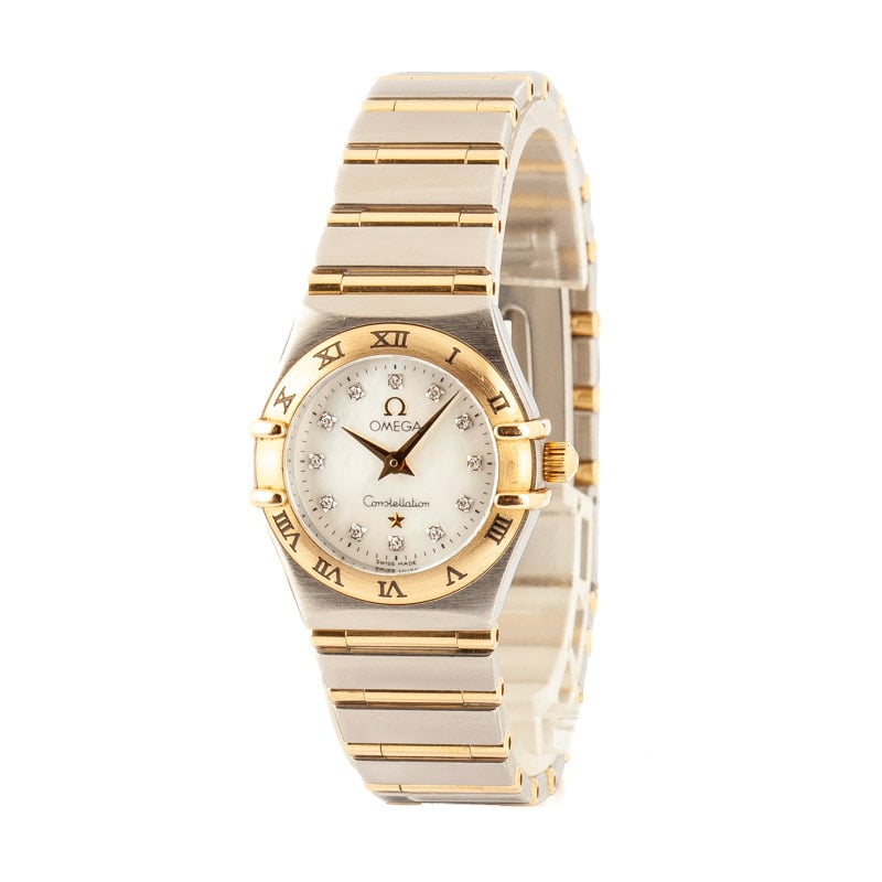 Lady Omega Constellation Diamond Dial Two Tone