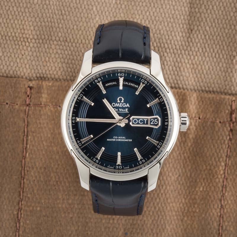 Omega De Ville Hour Vision Steel on Leather