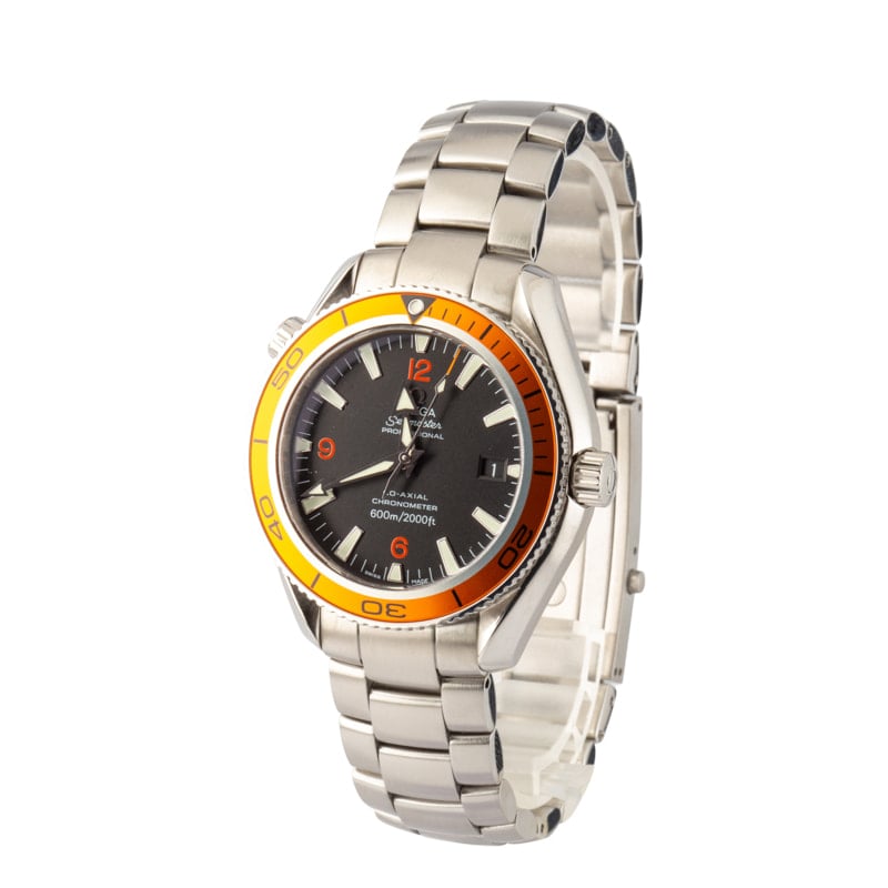 Pre-owned Omega Seamaster Orange Bezel