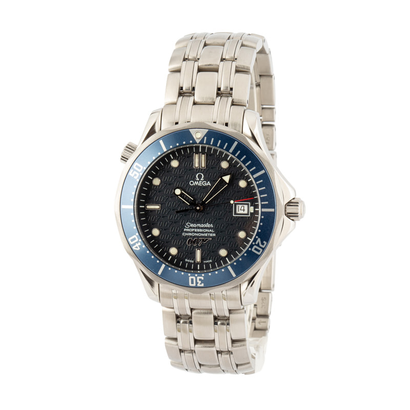 Pre-owned Omega Seamaster Blue 007 Dial