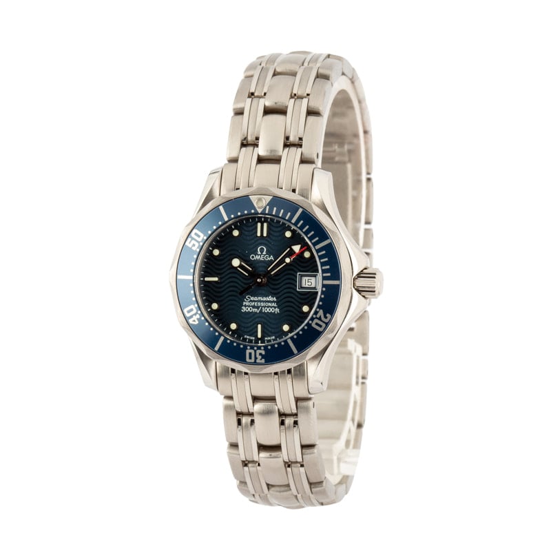 Pre-owned Omega Seamaster Blue Dial