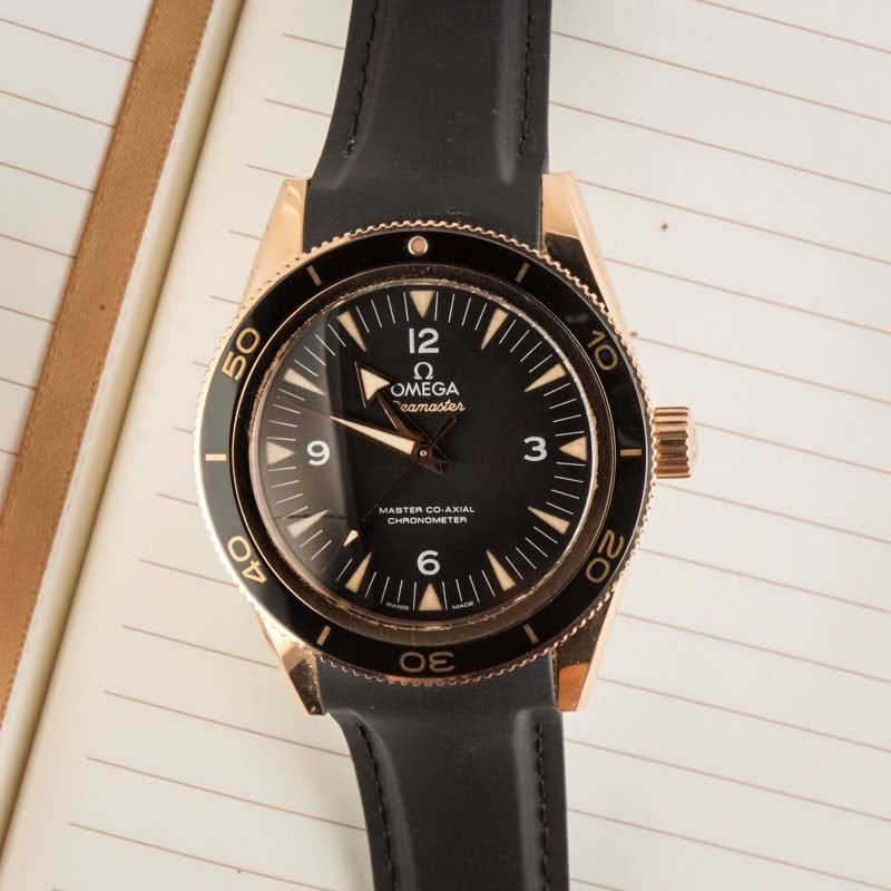 Omega Seamaster 300 18k Sedna Gold