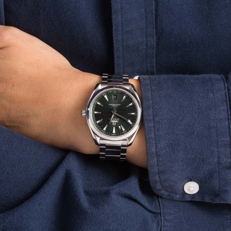 Omega Seamaster Aqua Terra 150M Green Teak Dial