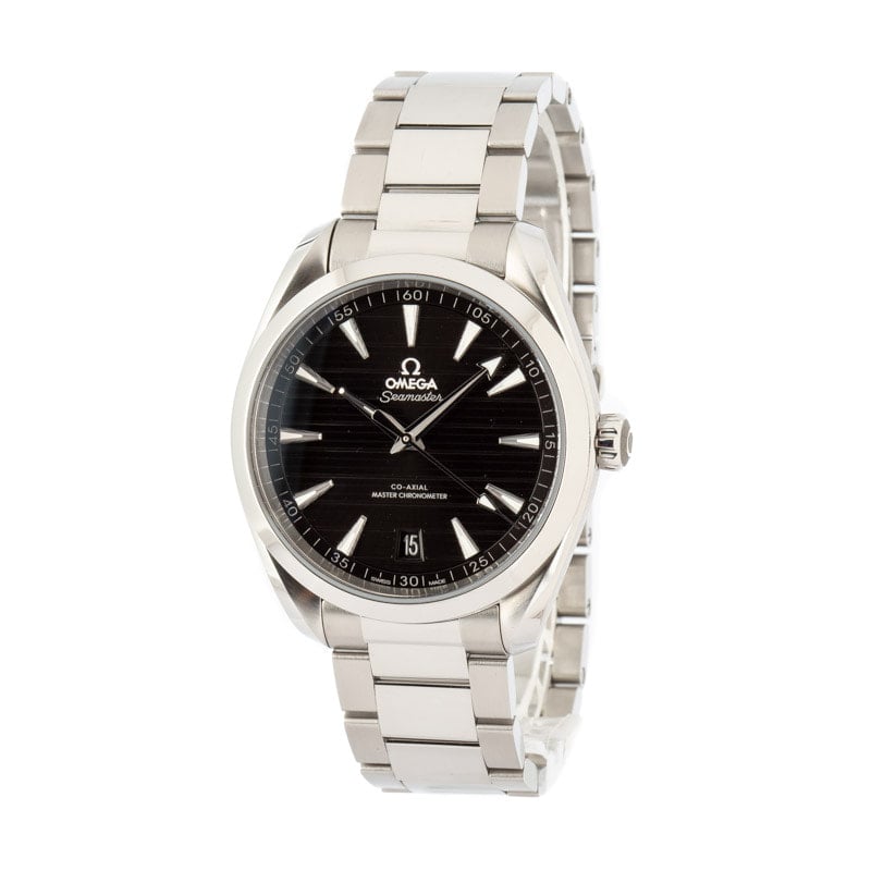 Pre-Owned Omega Seamaster Aqua Terra Black Teak Dial