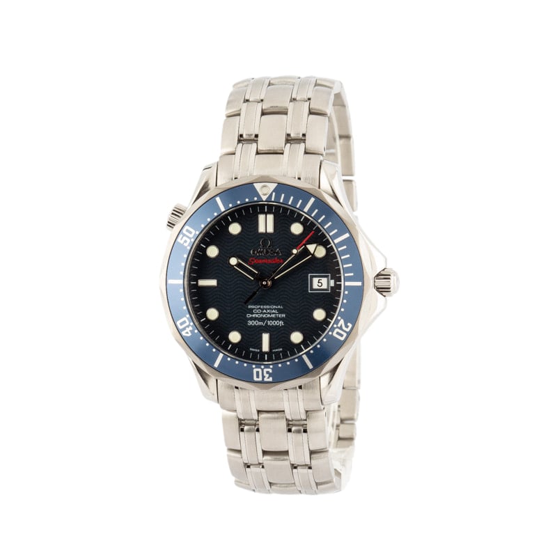 Used Omega Seamaster Pro 300M Blue Wave Dial