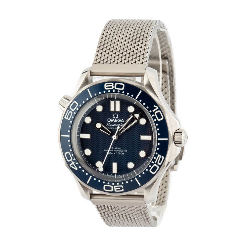 Omega Seamaster Diver 300M James Bond 60th Anniversary Blue Dial