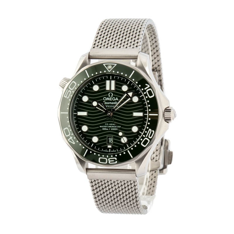 Omega Seamaster Diver 300M Green Timing Bezel