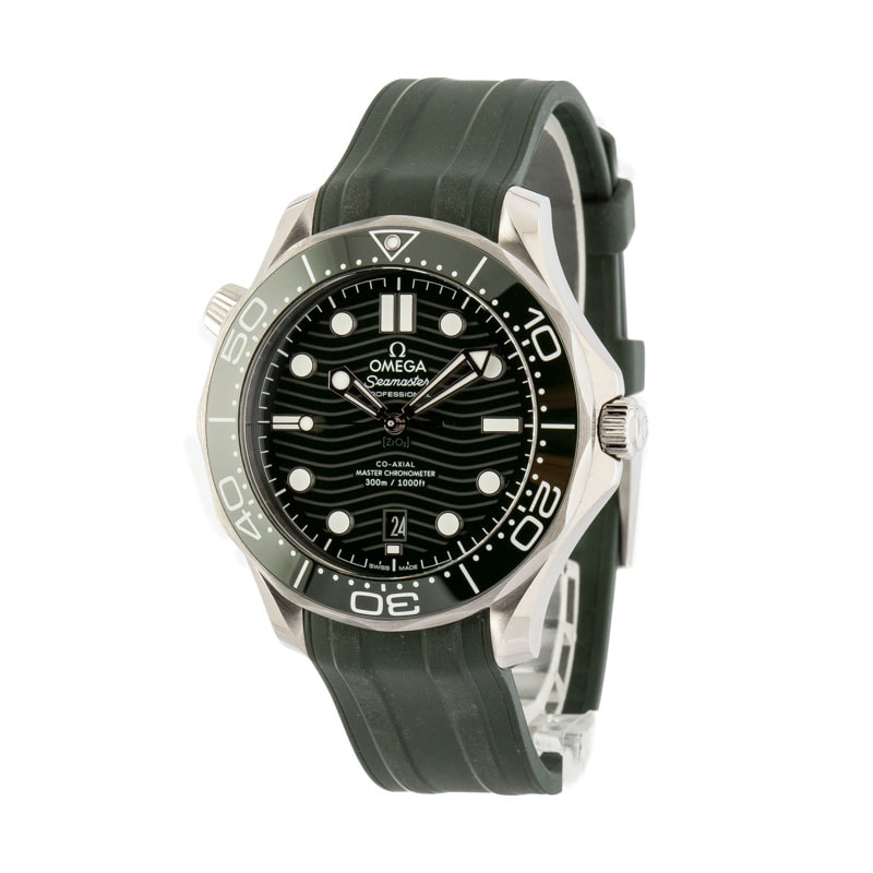 Omega Seamaster Diver 300M Green Wave Dial