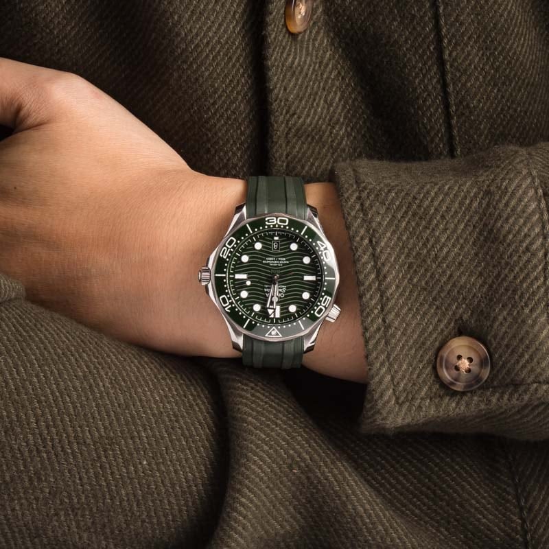 Omega Seamaster Diver 300M Green Wave Dial