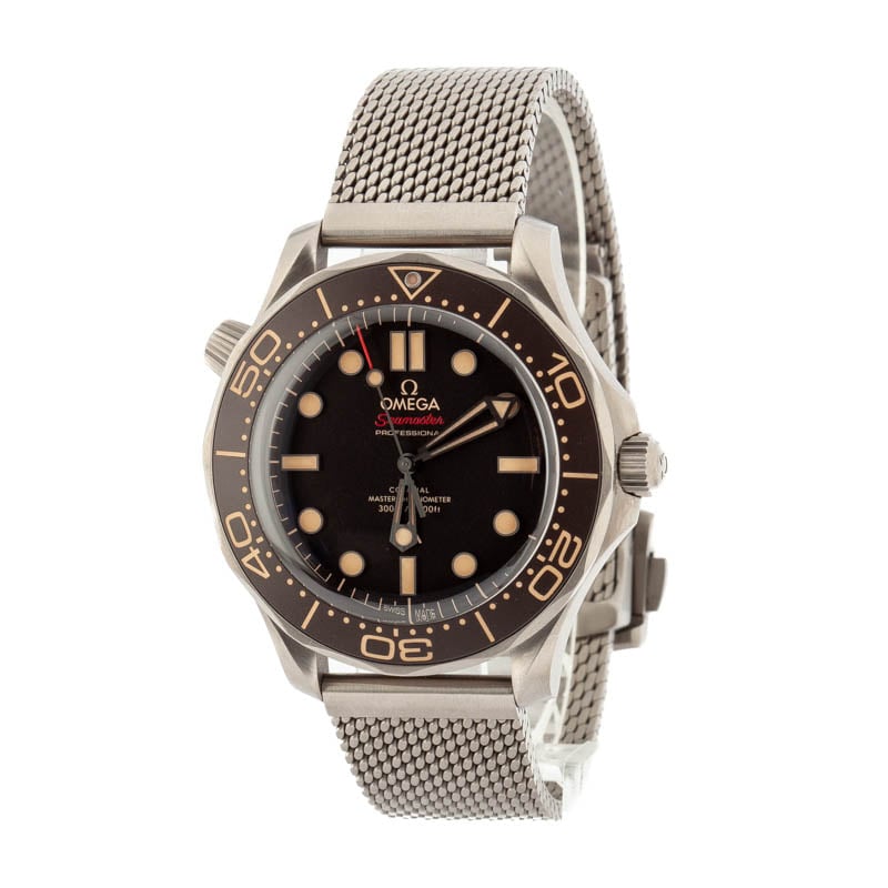 Pre-owned Omega Seamaster 007 Edition Titanium