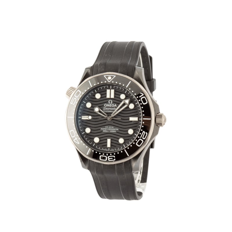 Mens Omega Seamaster Diver 300M Black Ceramic