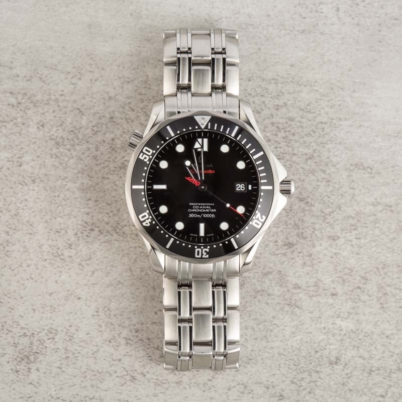 Omega Seamaster Black Dial Stainless Steel