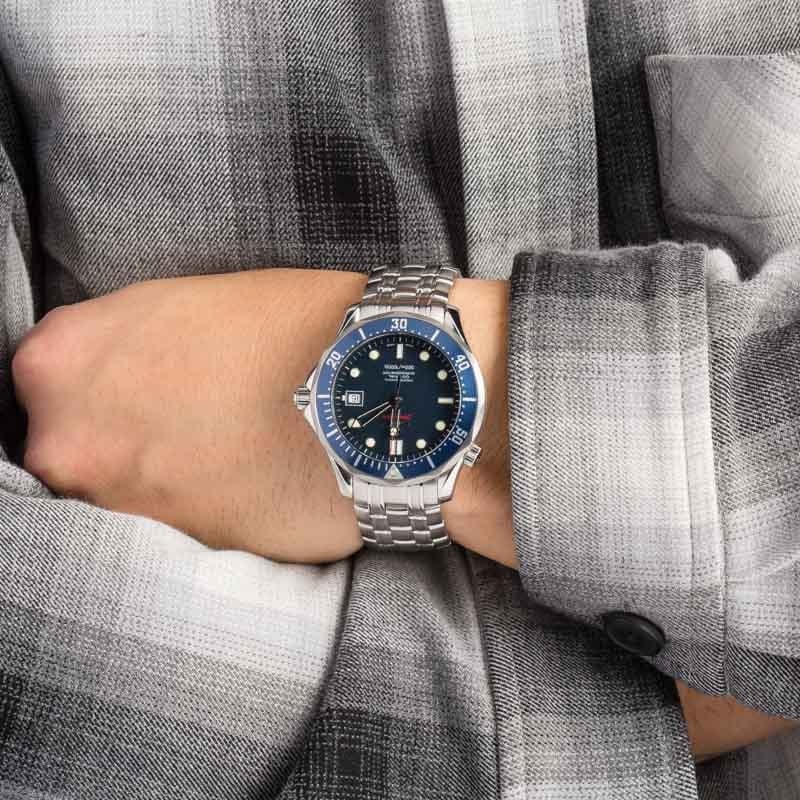 Pre-owned Omega Seamaster Diver 300M Blue Wave Dial