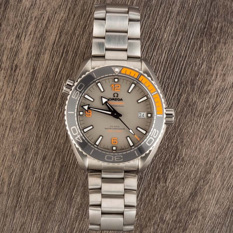 Omega seamaster grey orange hotsell