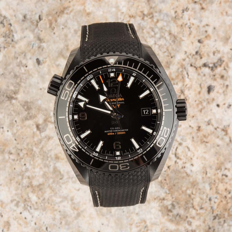 Pre-Owned Omega Seamaster Planet Ocean Black Dial