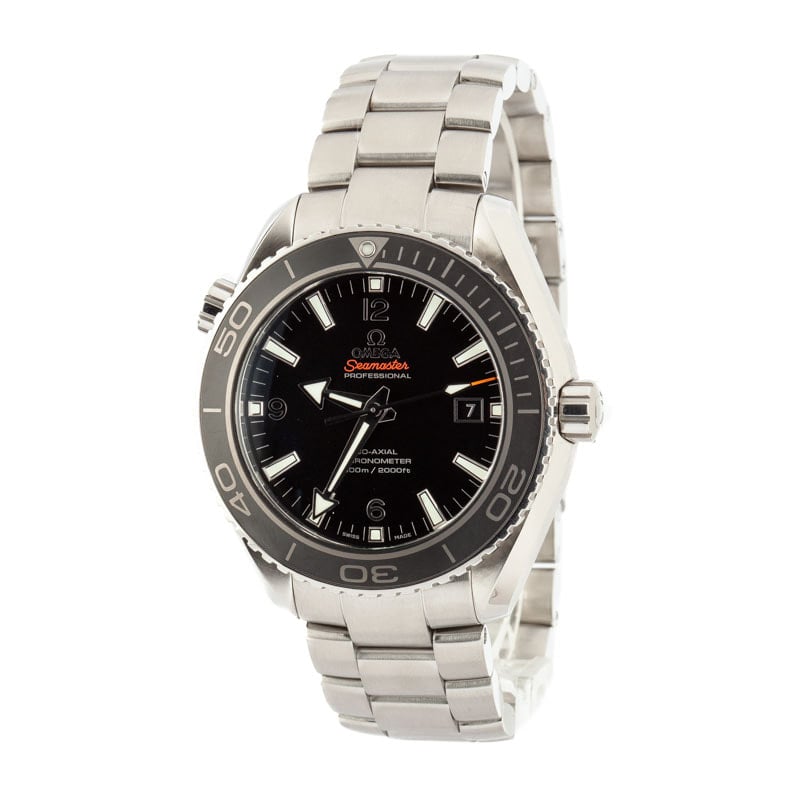 Pre-owned Omega Seamaster Planet Ocean 600M Steel on Steel