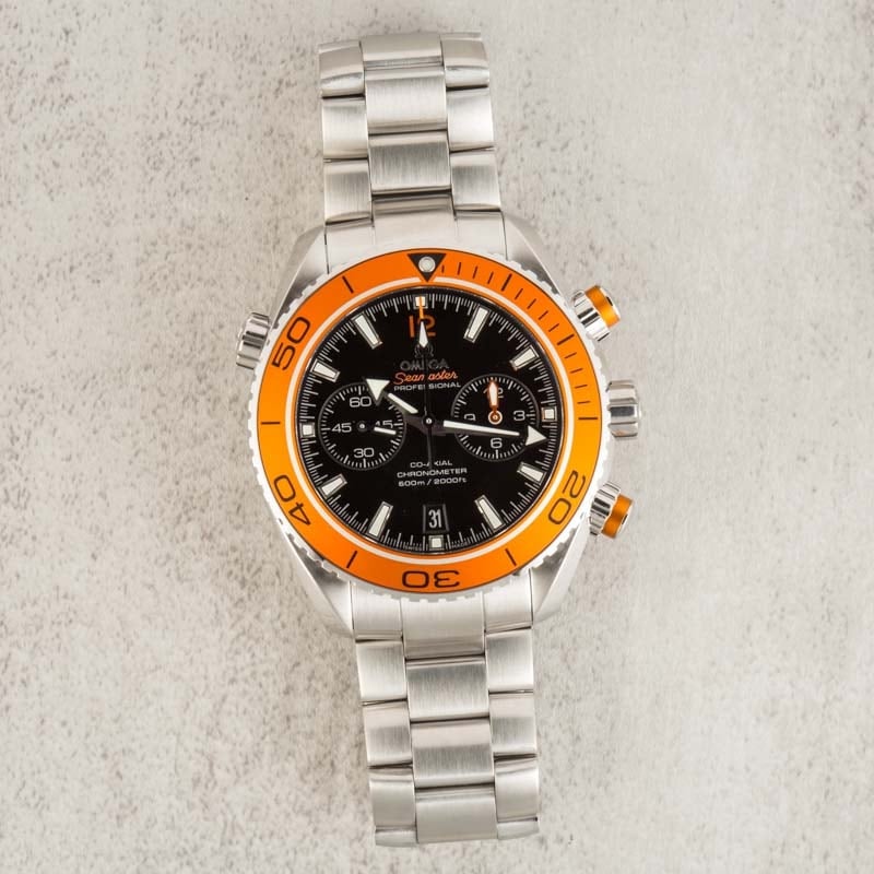 Omega seamaster planet ocean chronograph orange best sale