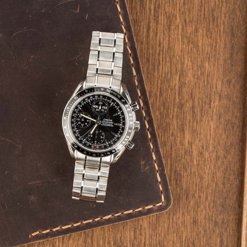 Omega Speedmaster Date / Day-Date Black Dial