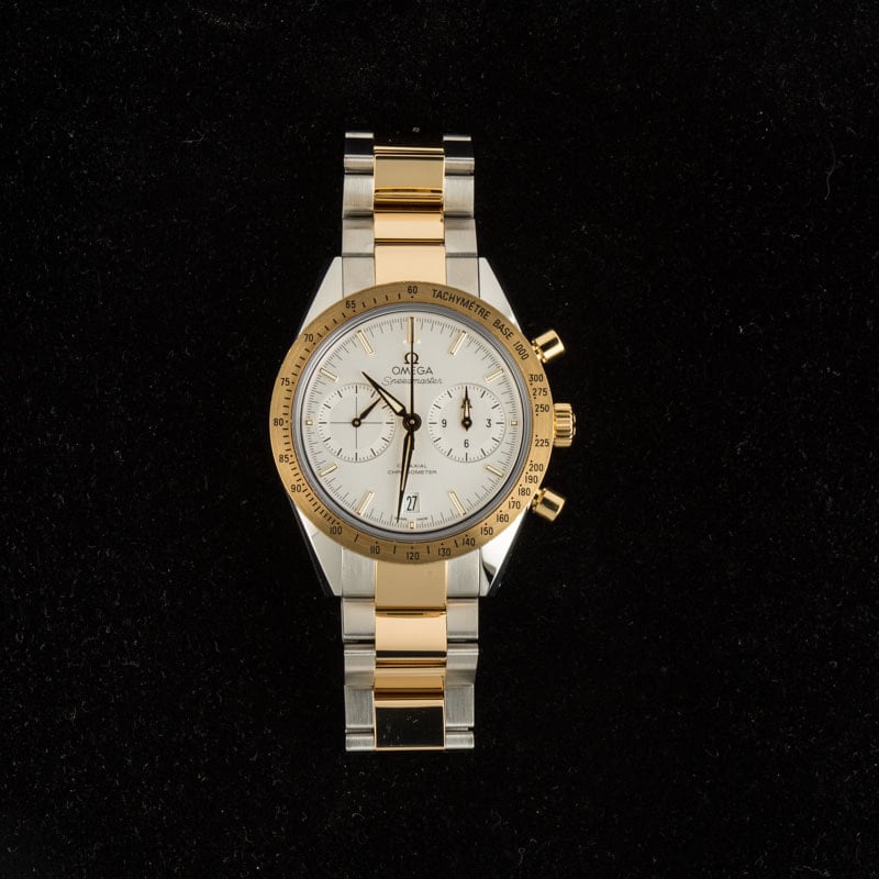 Pre-owned Omega Speedmaster '57 Steel & Yellow Gold