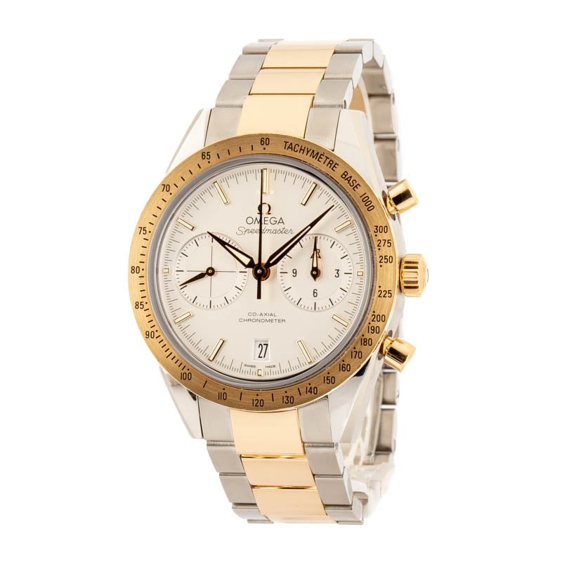 Pre-owned Omega Speedmaster '57 Steel & Yellow Gold