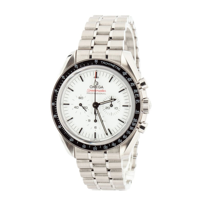 Omega Speedmaster Moonwatch White Index Dial