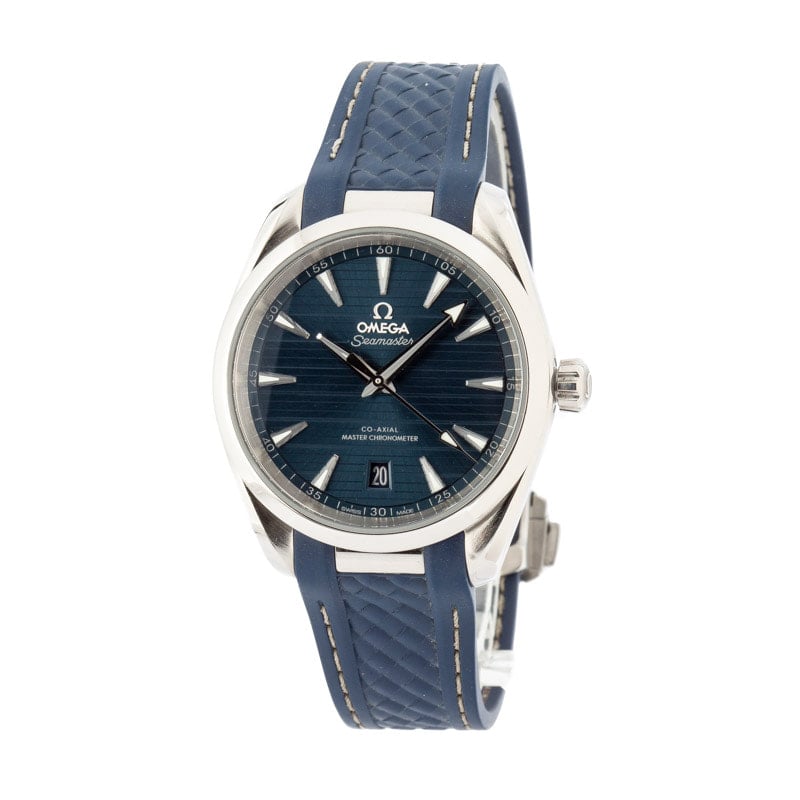 Omega Seamaster Aqua Terra Blue Rubber Strap