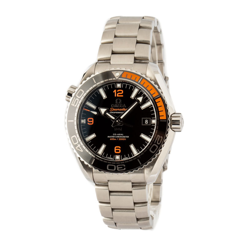 160694 Omega Seamaster Planet Ocean Black and Orange