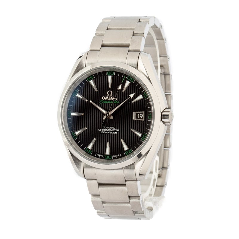 Mens Omega Seamaster Aqua Terra Black Dial